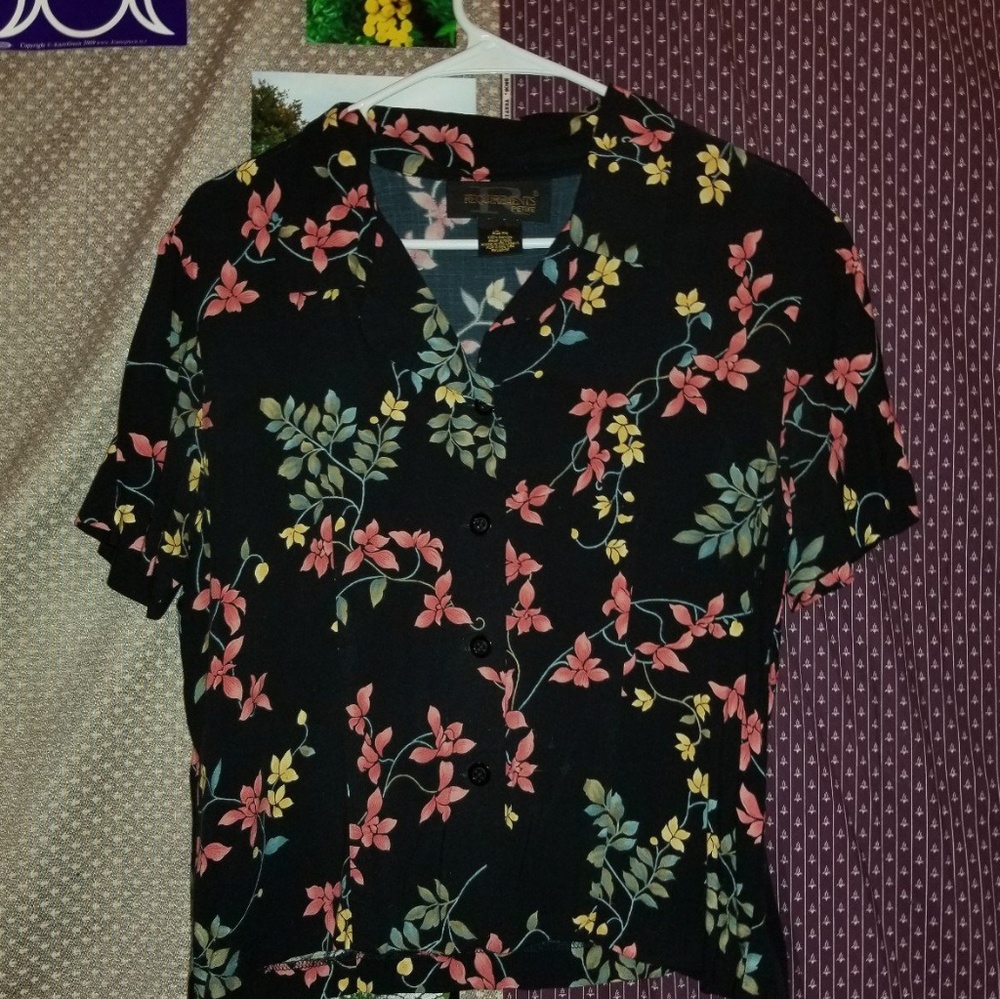Vintage floral button down